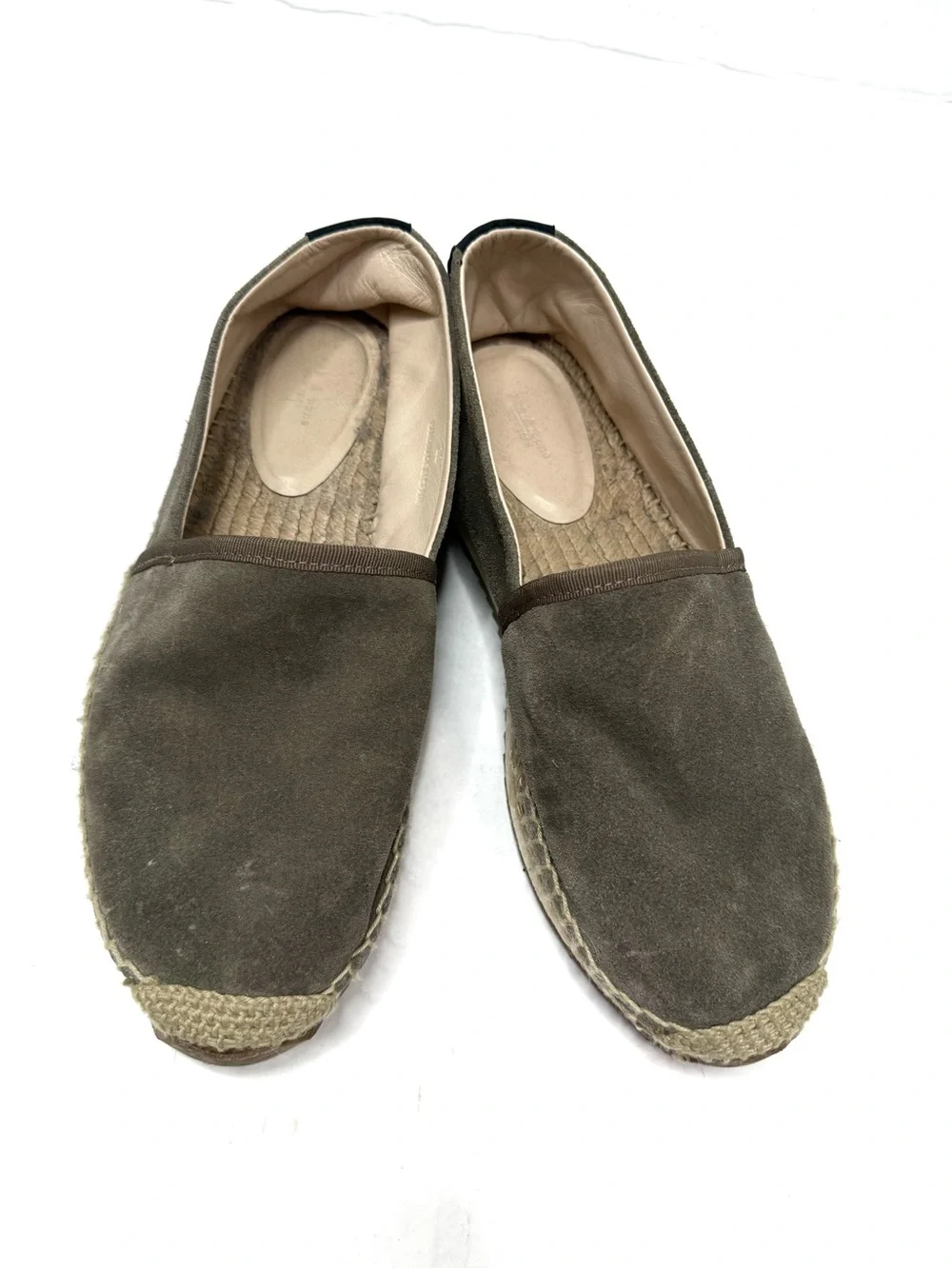 Rag & Bone Olive Suede Slip-On Espadrilles